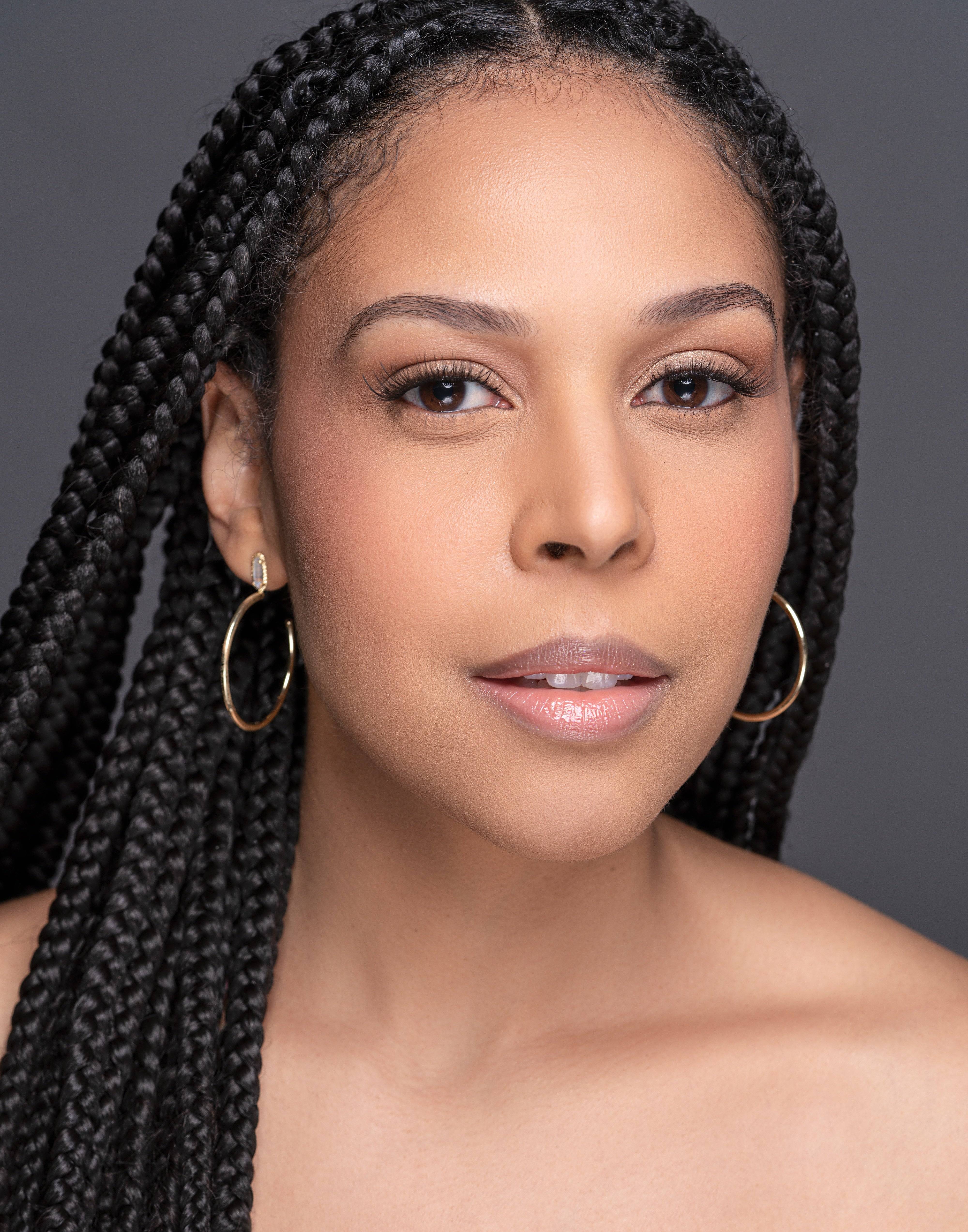 Model with braided hair wearing Night Life Lash