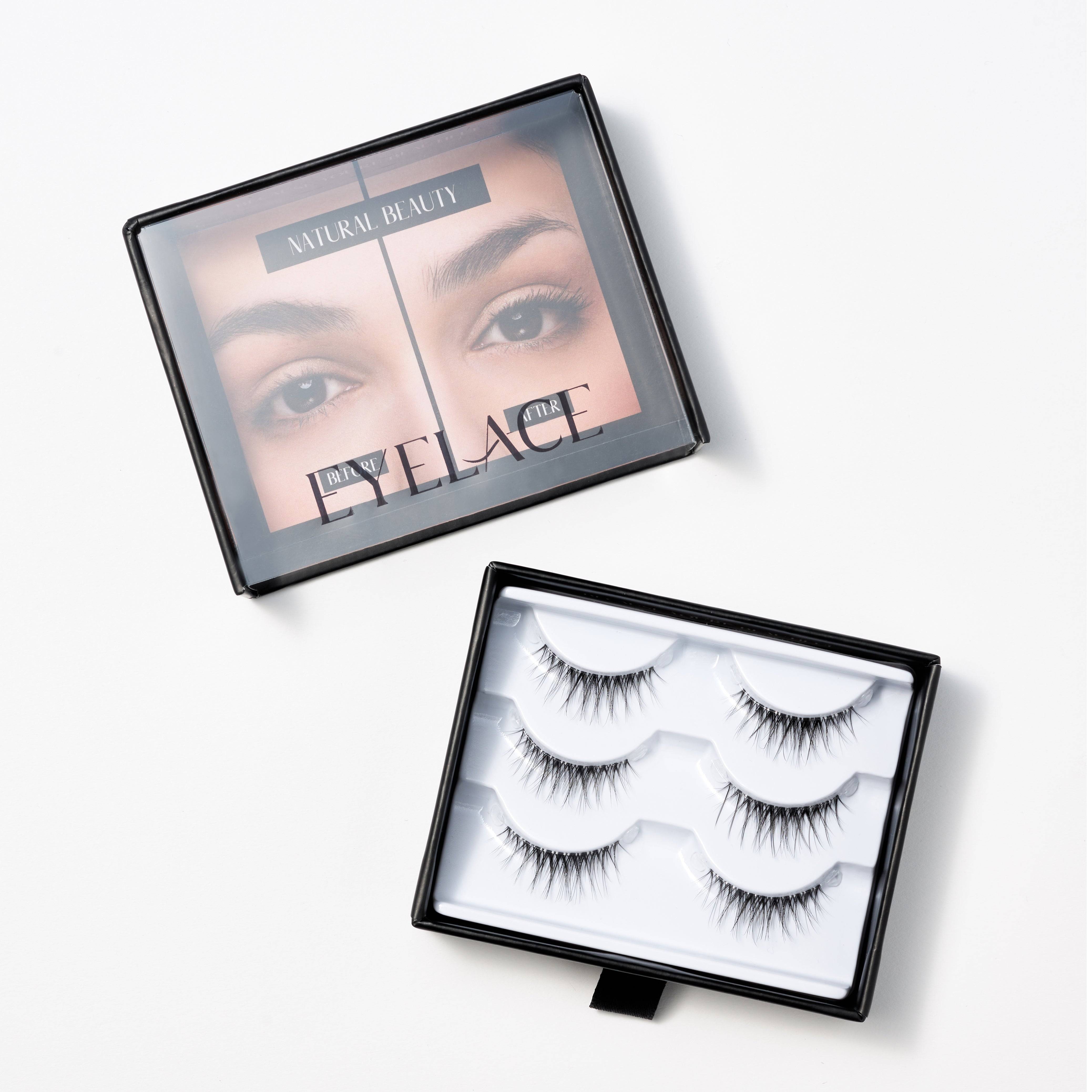 Natural Beauty Lash Set packaging with lashes displayed