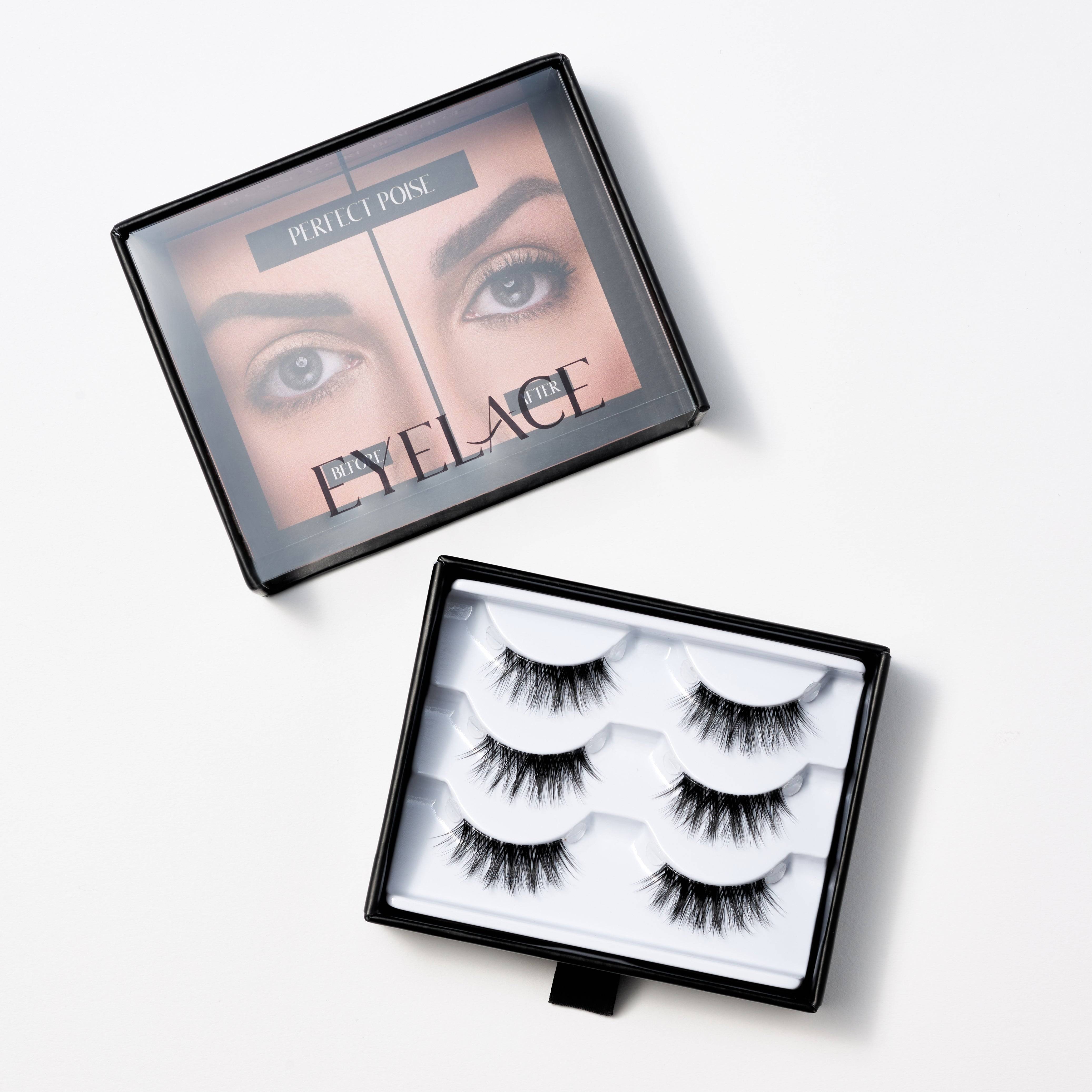 Perfect Poise Lash Set packaging with lashes