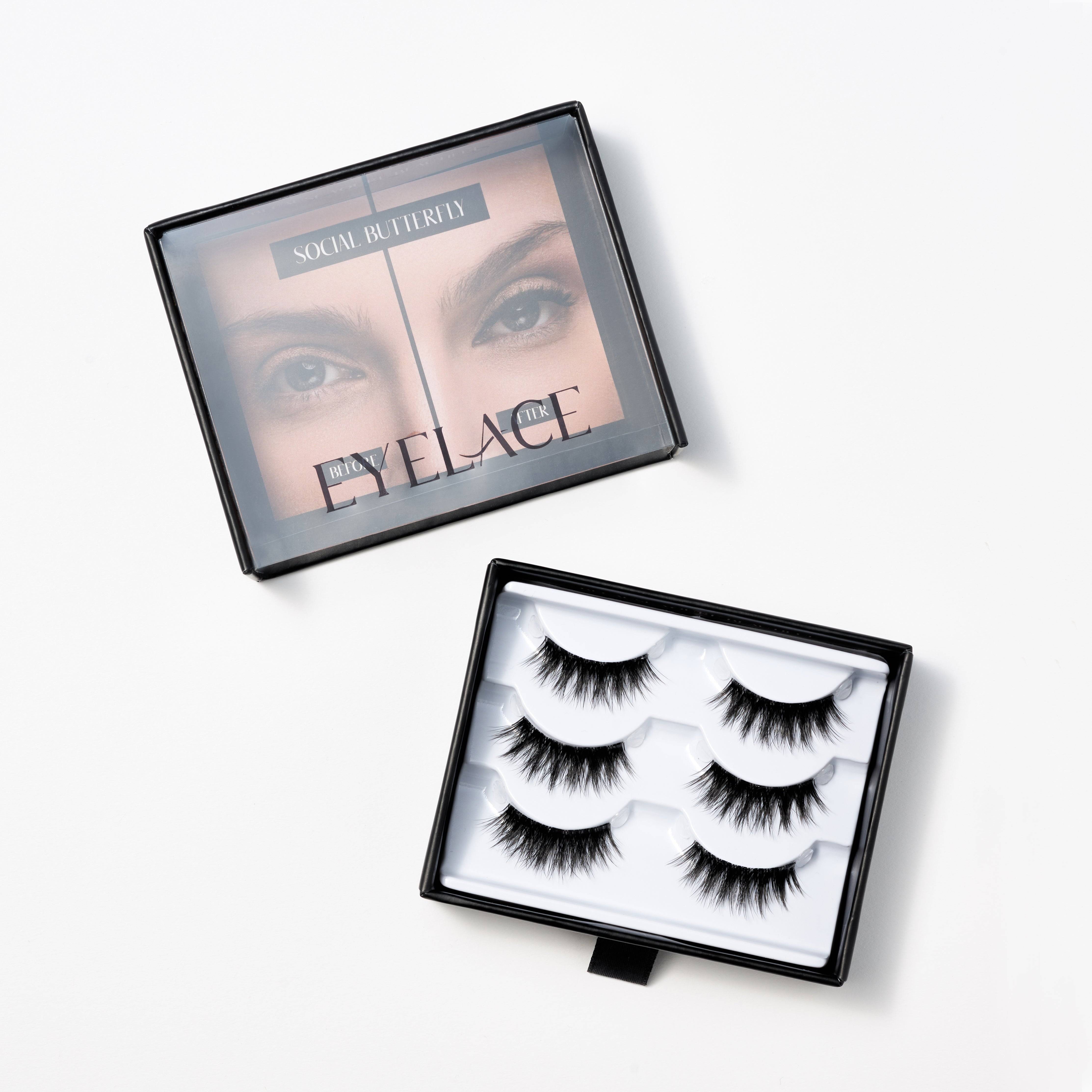 Social Butterfly Lash Set packaging and lashes