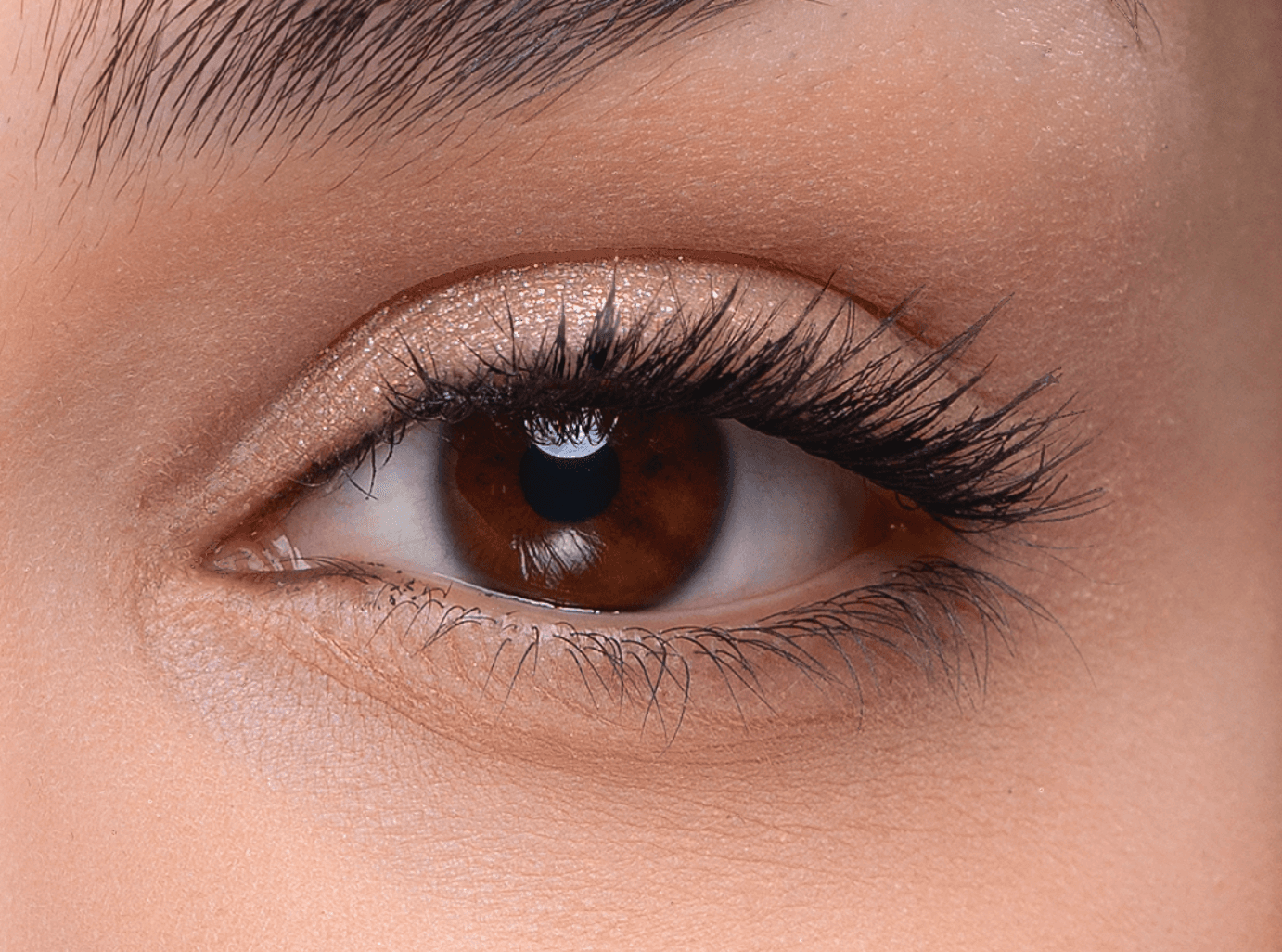 Close-up of eye with Natural Beauty Lash applied
