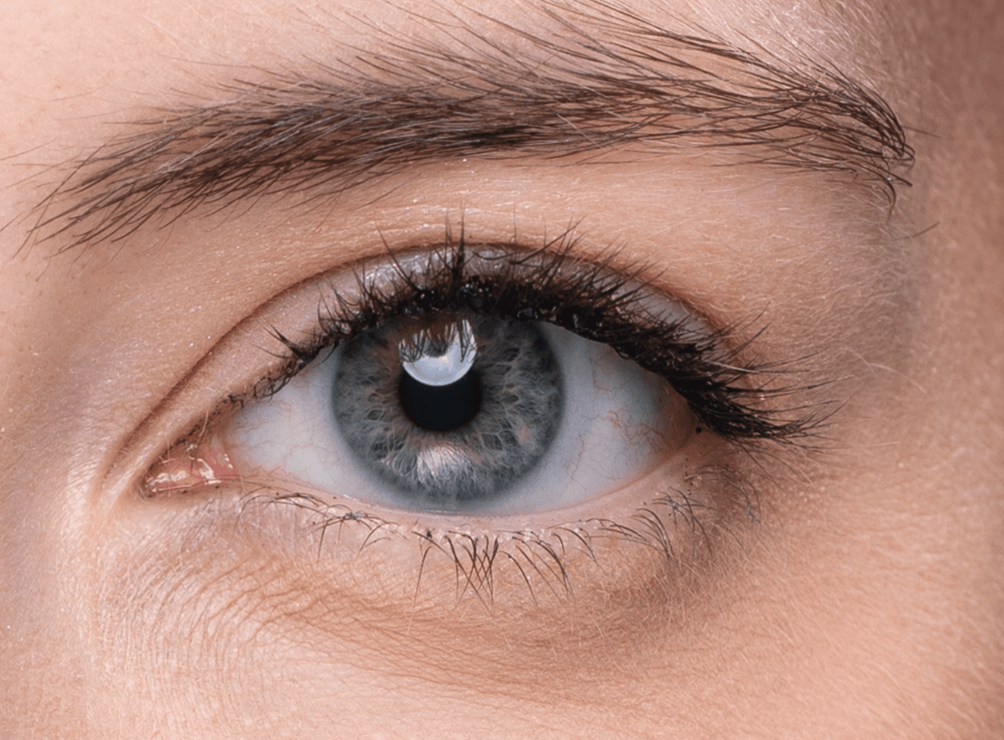 Close-up of eye with Elegant Effect lashes