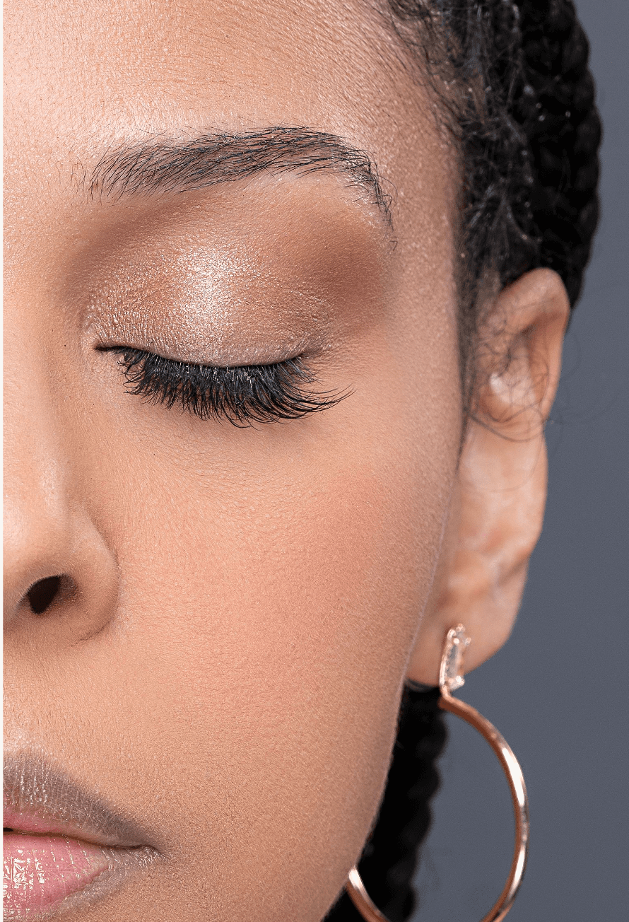Closed eye with Night Life Lash