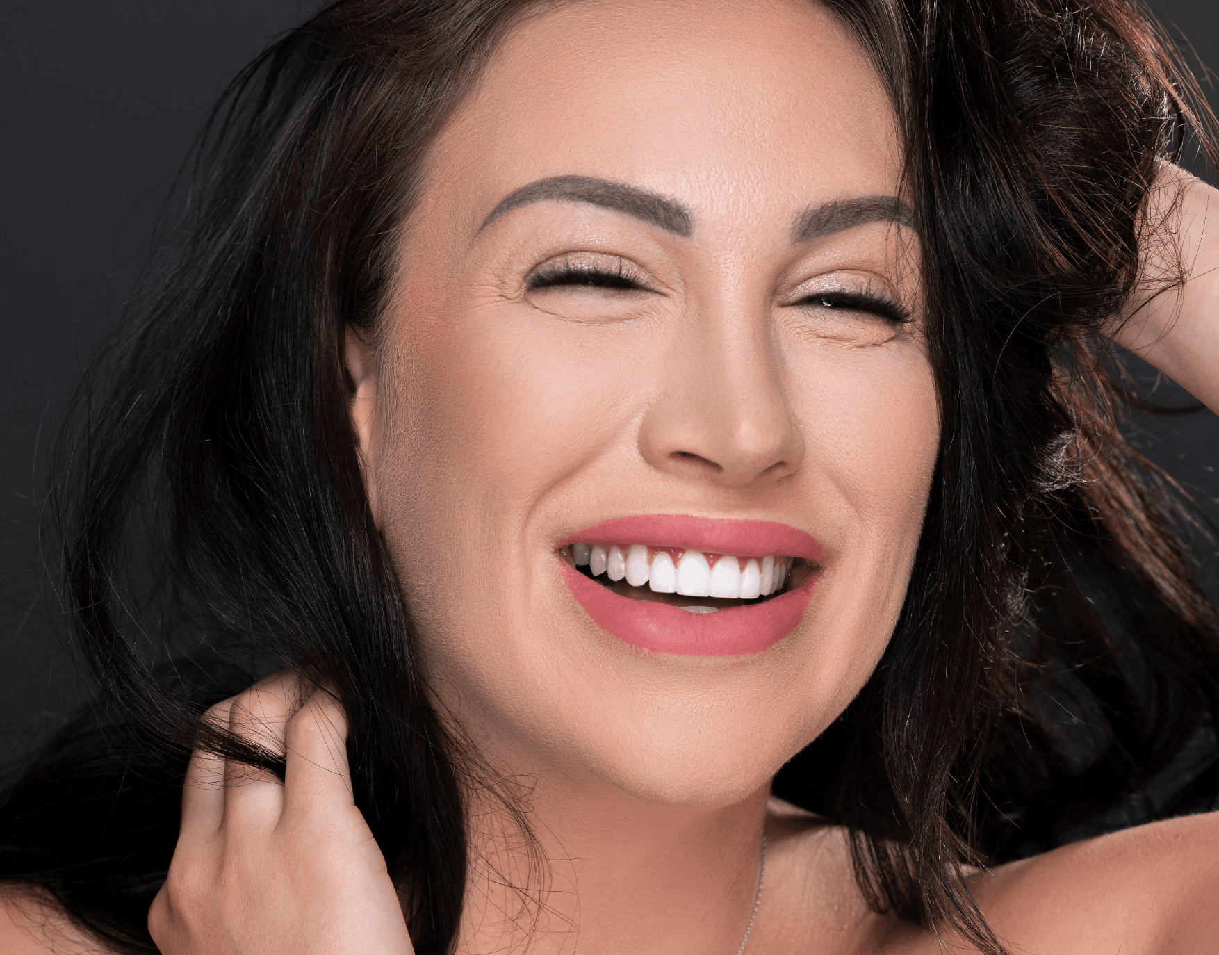 Laughing woman with Perfect Poise Lashes
